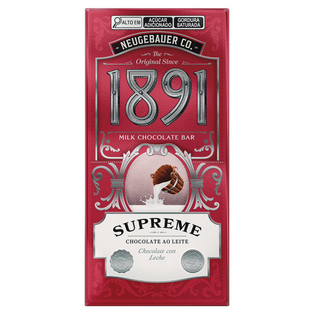 Chocolate Ao Leite 1891 Supreme Caixa 90g